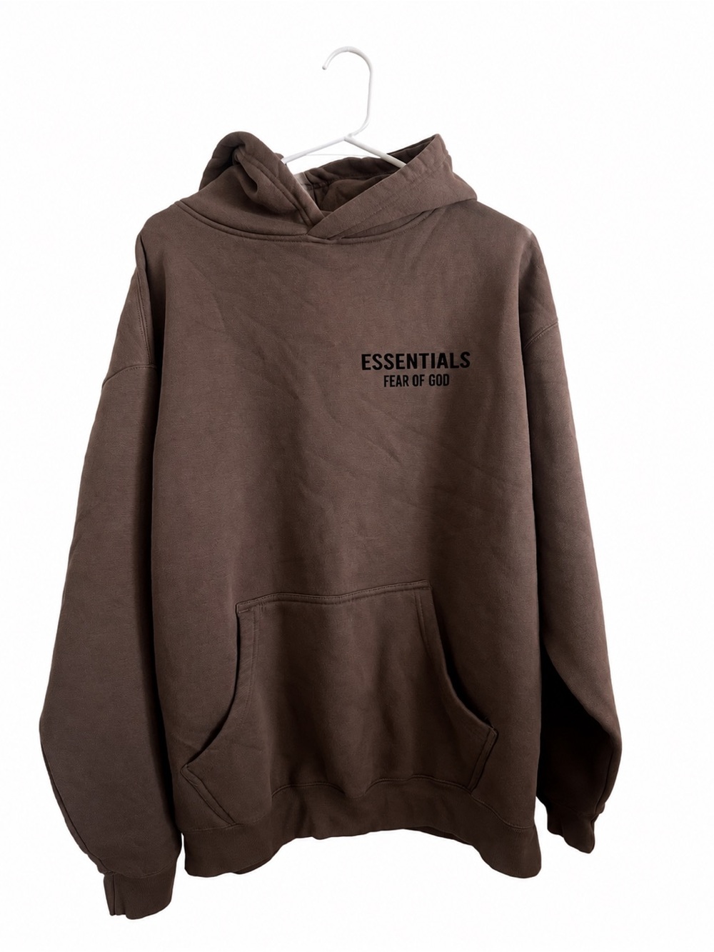 Essentials Fear of God Brown Men's Pullover Hoodie